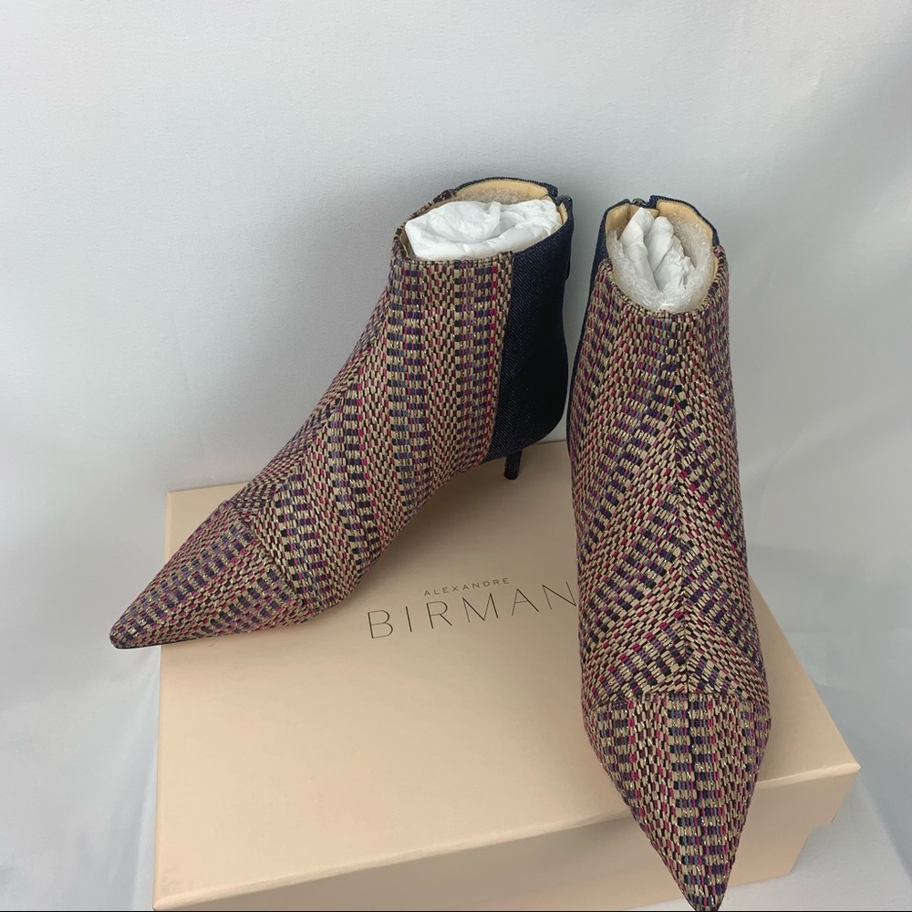 ❌SOLD❌Alexandre Birman Kittie Denim Bootie Sz 37 - Picture 10 of 16